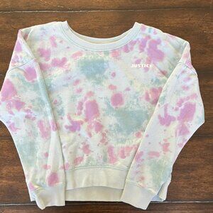 Tye Dye Justice sweatshirt